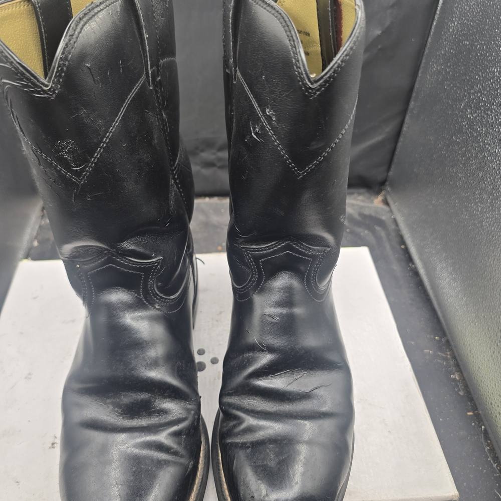 Justin  Black Western Boots